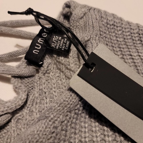Numero Gray Knit Sweater - Picture 8 of 8